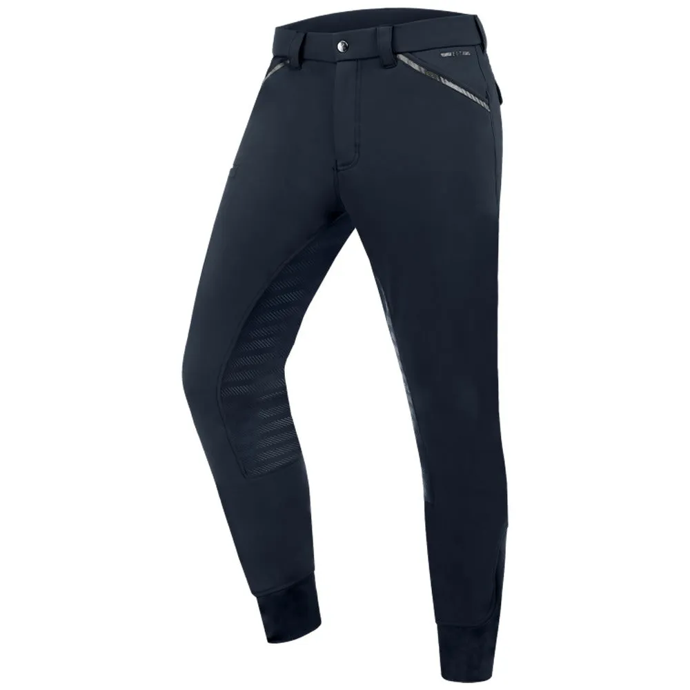 E.L.T. Marc pantaloni equitazione uomo neri silicone