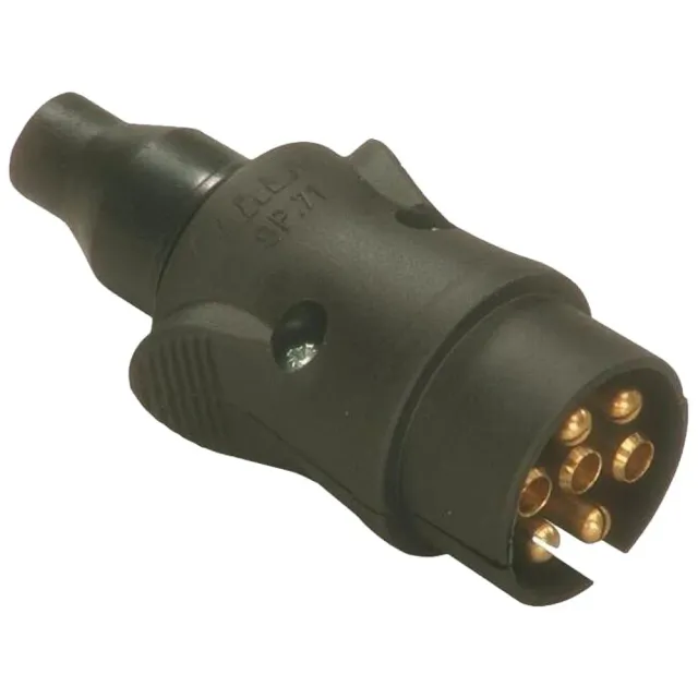 Spina 7 poli plastica 12-24V per rimorchio agricolo