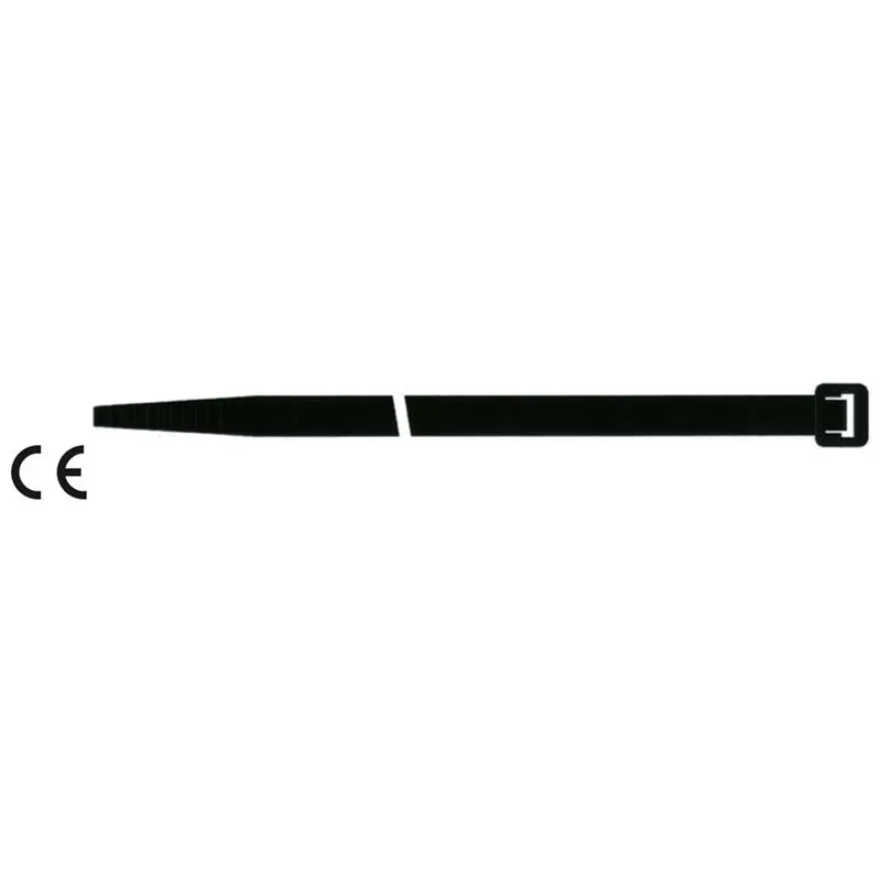 Beikircher Grünland fascette nere 100pz 3,6x370 resistenti