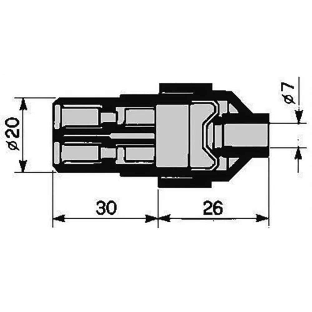 Beikircher Grünland spina 2 poli 12V plastica