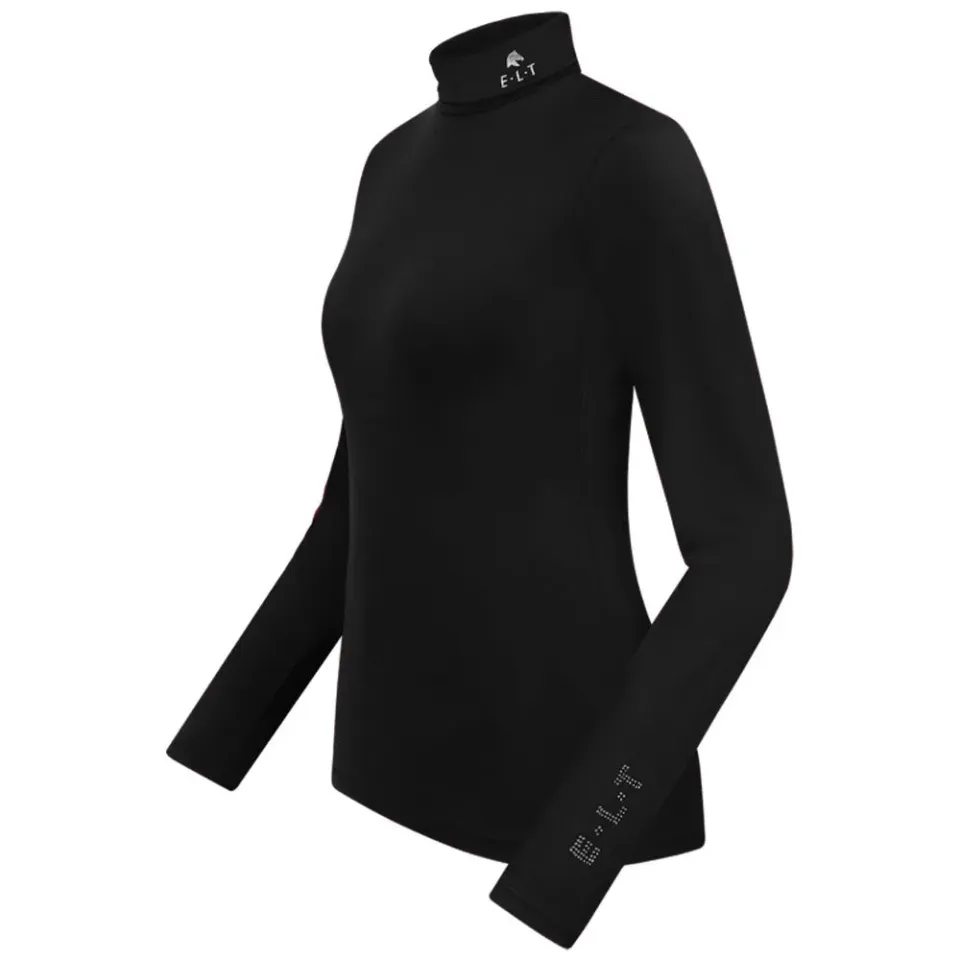 E.L.T Madison maglia tecnica collo alto donna nero elasticizzata