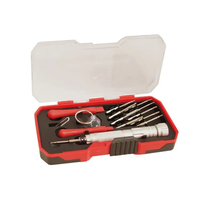 Kit riparazione smartphone tablet 15 pezzi precisione