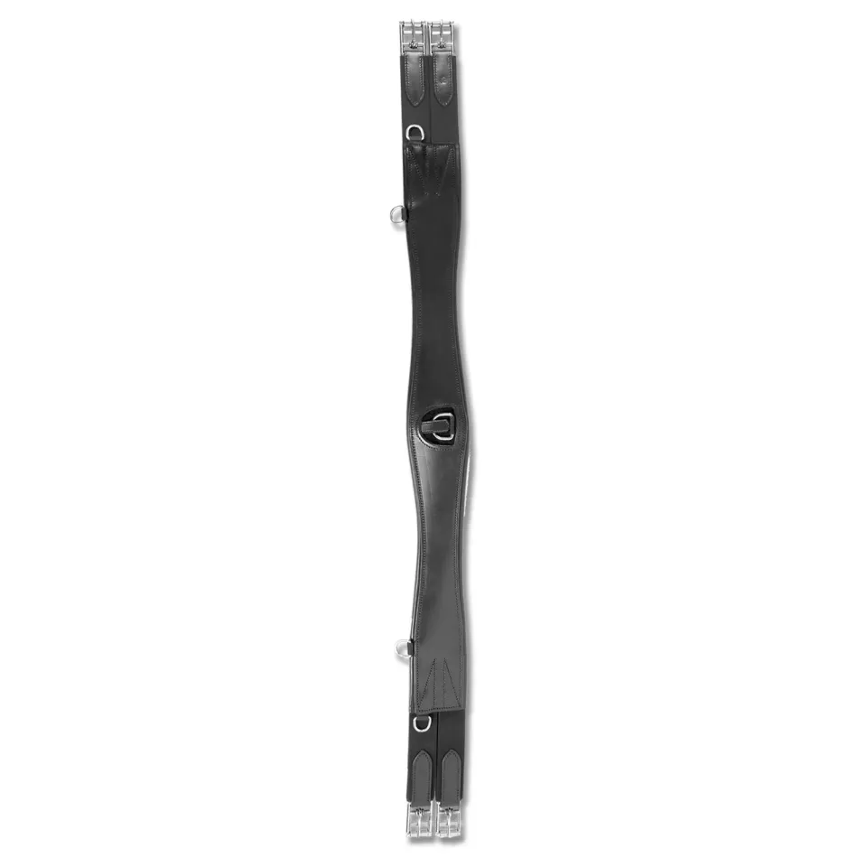 Beikircher Grünland sottopancia cuoio nero 120 cm imbottito