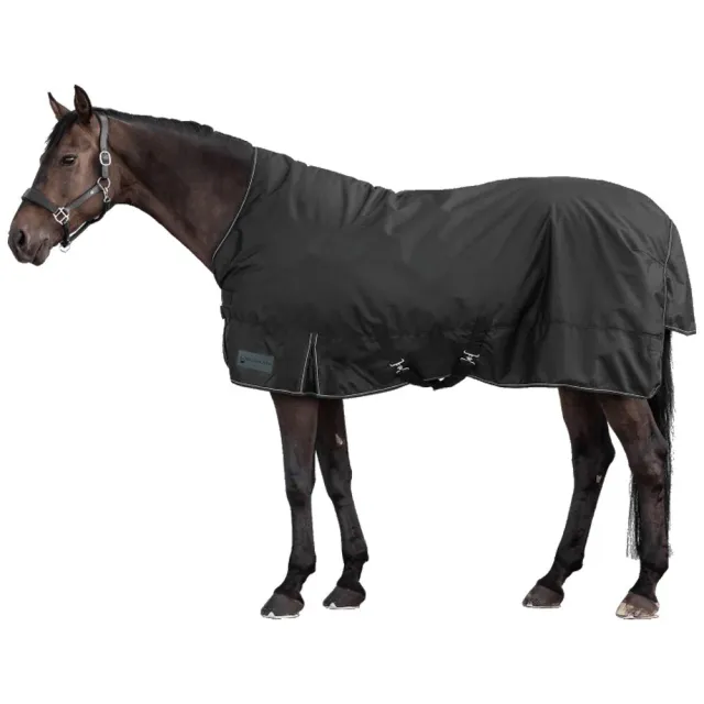 Nordic coperta cavallo collo alto 200g nero 145cm