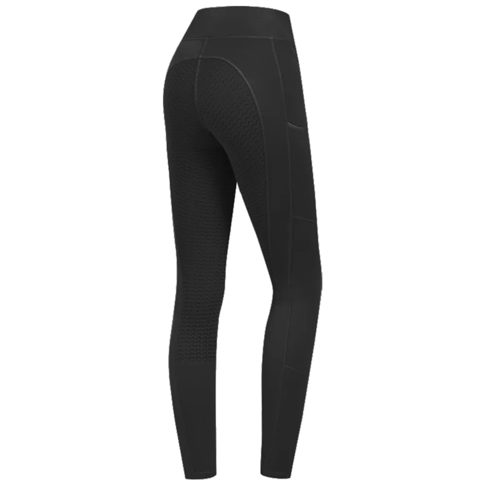 Beikircher Grünland Ella leggings termici equitazione grip nero