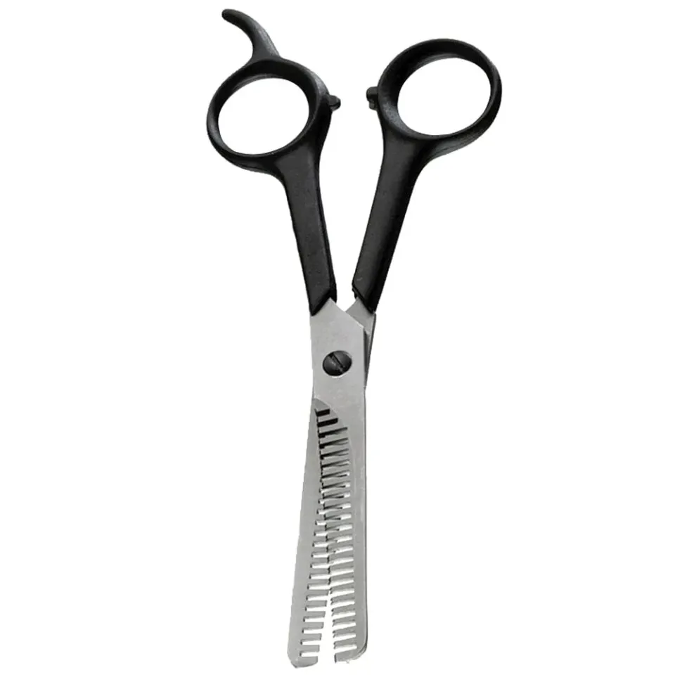 Forbici sfoltire cani doppia dentatura 17 cm pelo