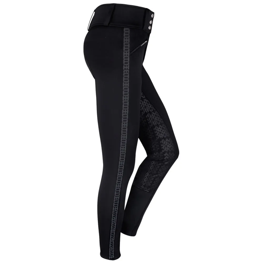 Beikircher Grünland Elisa High Waist pantaloni equitazione neri silicone