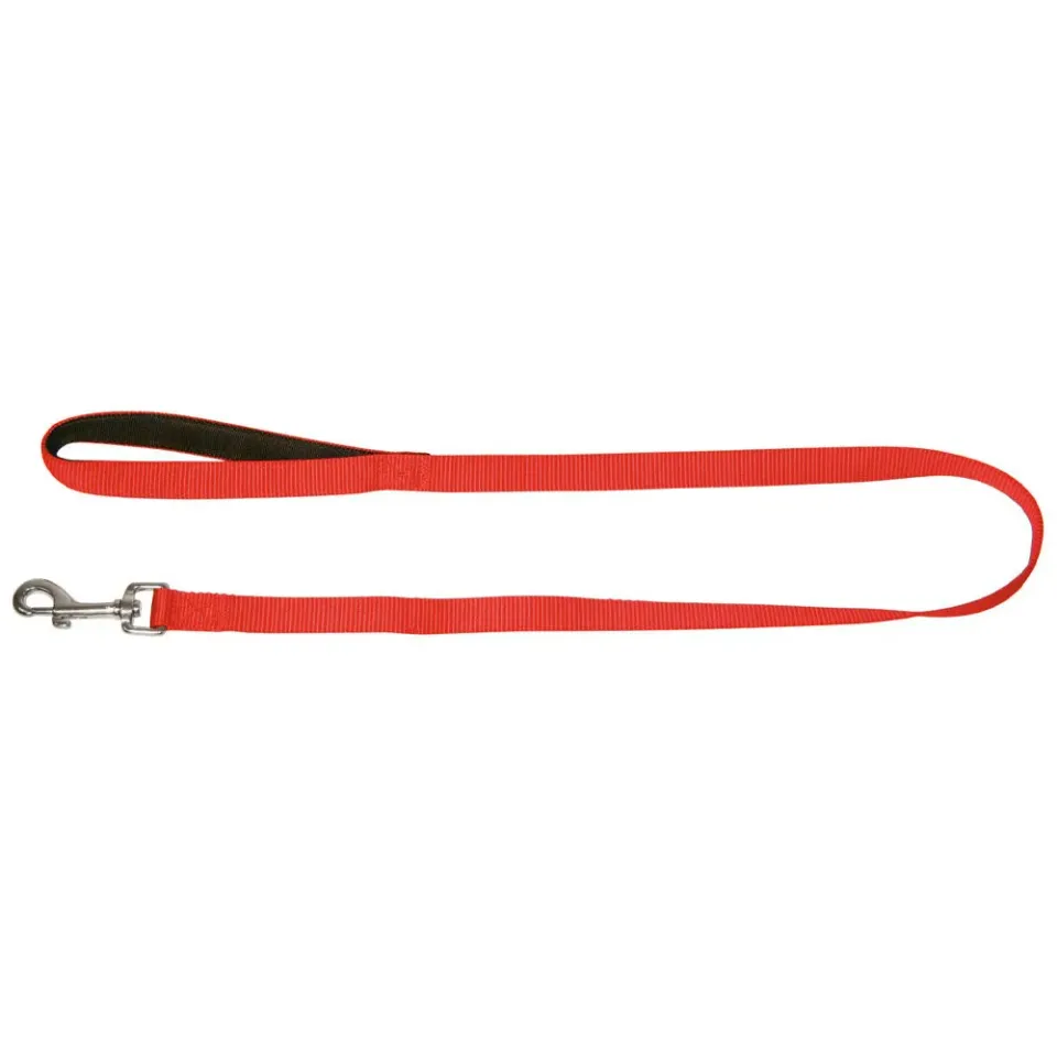 Miami guinzaglio cane nero 100cm nylon maniglia morbida