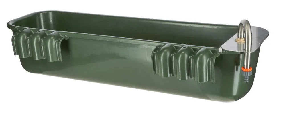 Abbeveratoio lungo plastica 42 L con galleggiante 100 cm