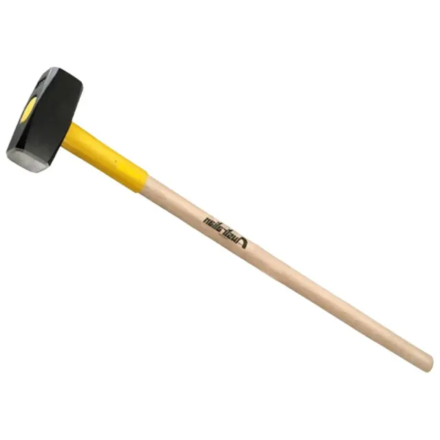 Mazza 3 kg manico legno 90 cm testa acciaio per cantiere