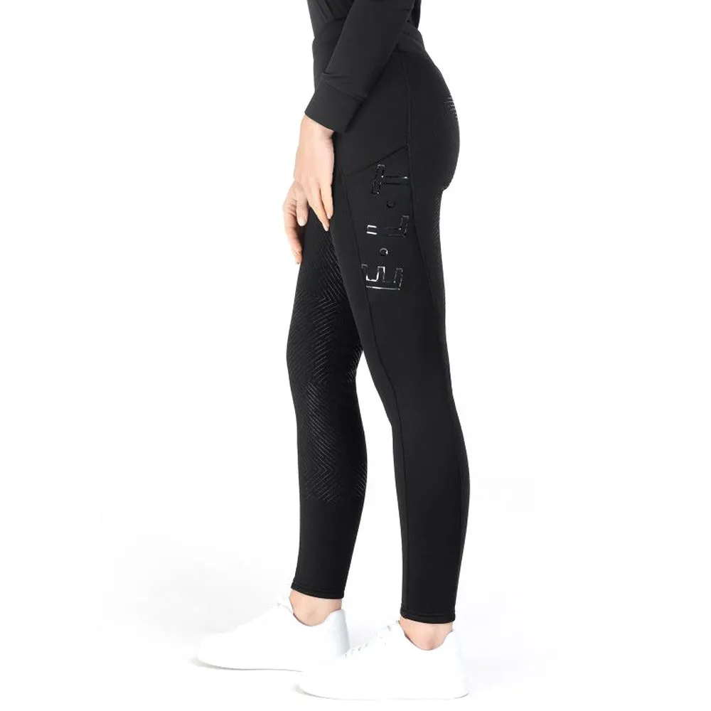 Rica Thermal leggings equitazione donna pile nero silicone