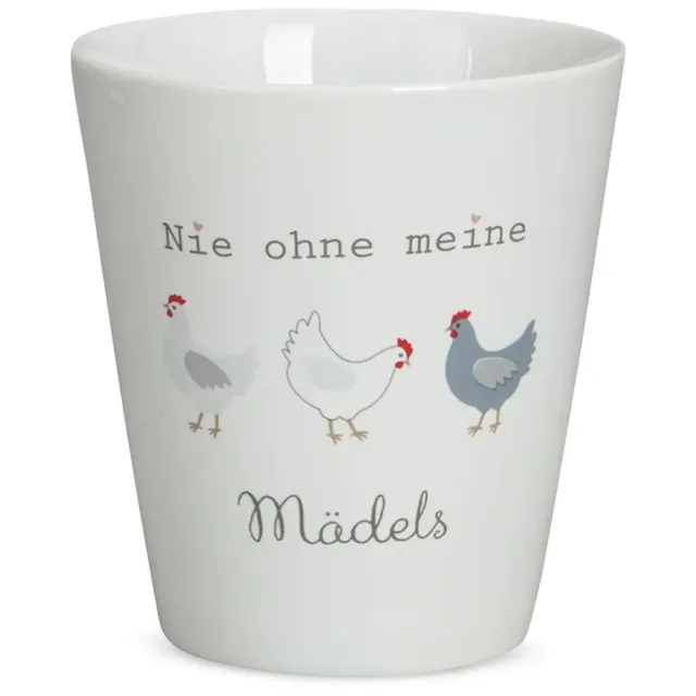 Beikircher Grünland Happy tazza porcellana galline 330ml lavastoviglie