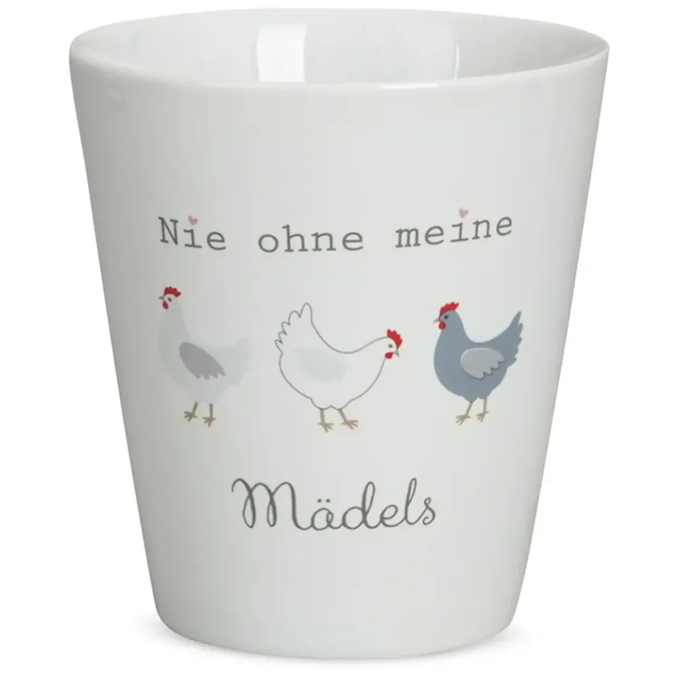 Beikircher Grünland Happy tazza porcellana galline 330ml lavastoviglie