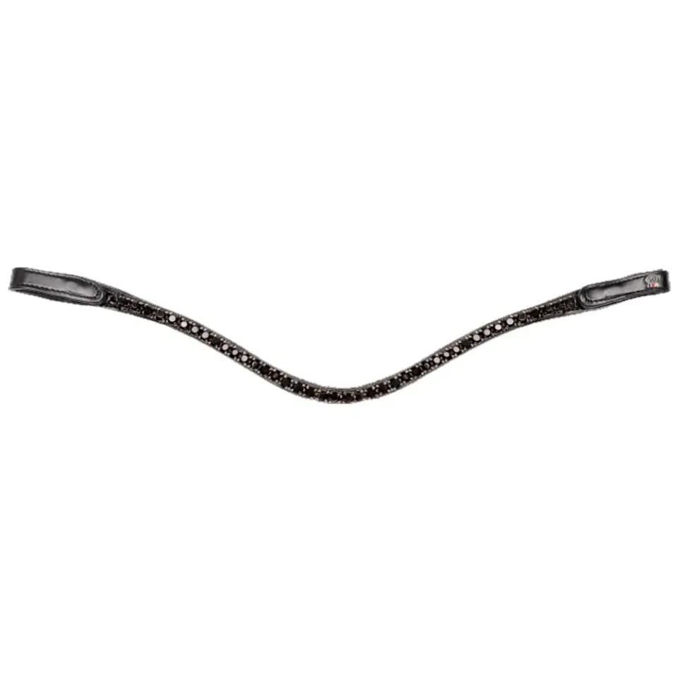 Beikircher Grünland X-Line Shine frontale cavallo nero Cob strass