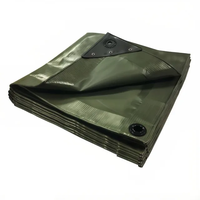 Il Verde Mondo Telo PVC Verde Oliva 2x3 m Impermeabile