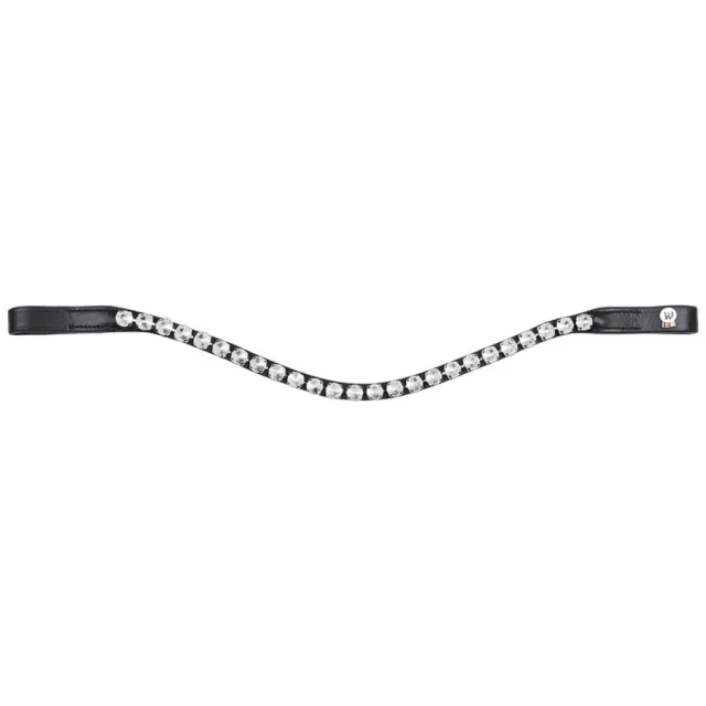 X-Line Boost frontino cavallo nero Full cristalli