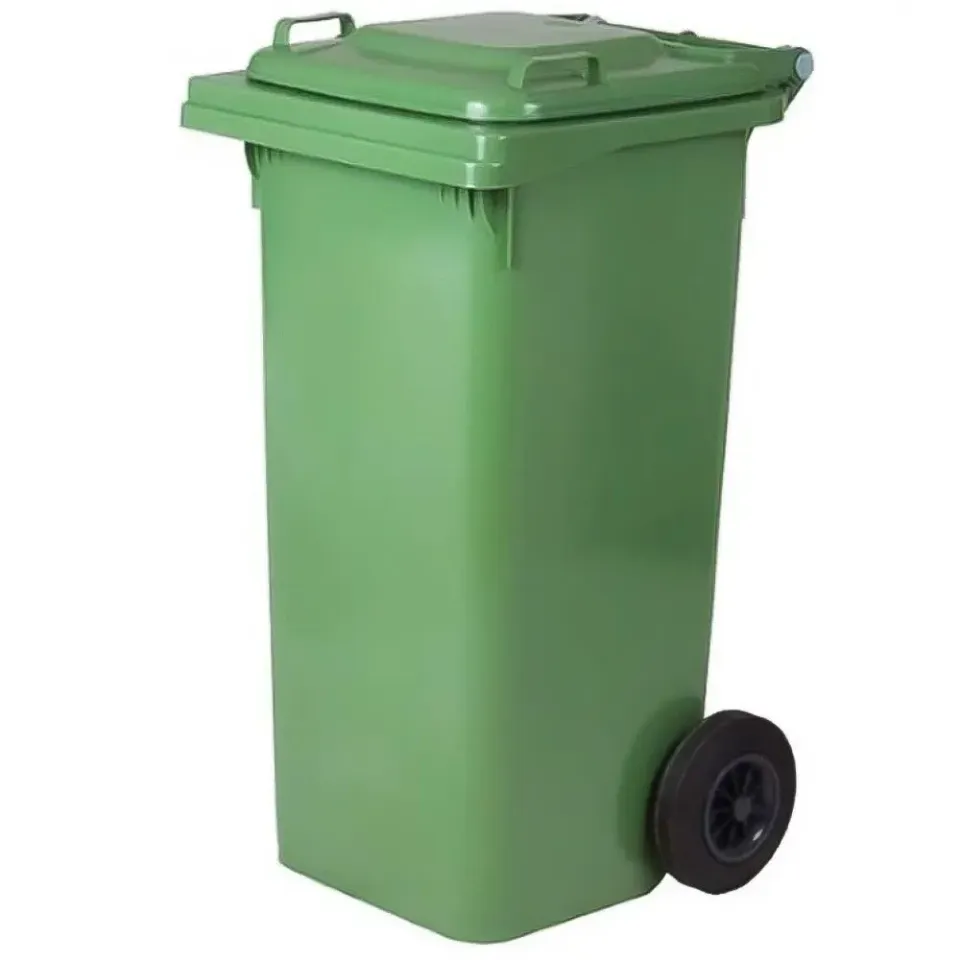 Beikircher bidone carrellato 120 L in plastica con ruote