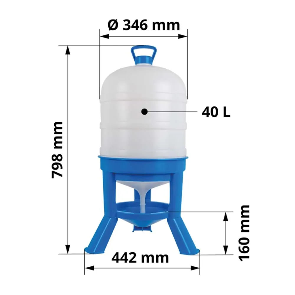 Beikircher Siphon Drinker 30L abbeveratoio polli 30 litri a sifone
