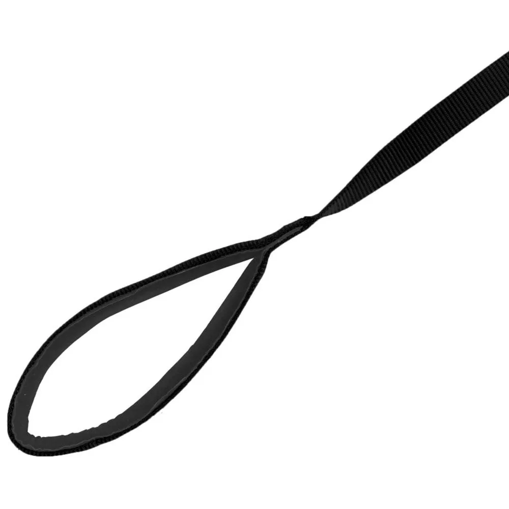 Miami guinzaglio cane nero 100cm nylon maniglia morbida