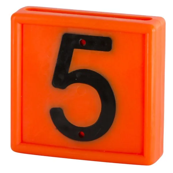 Beikircher Grünland numero identificativo bovini 44x46 mm arancione 1