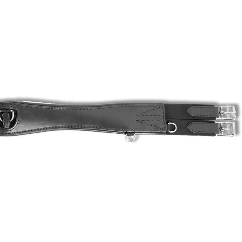 Beikircher Grünland sottopancia cuoio nero 120 cm imbottito