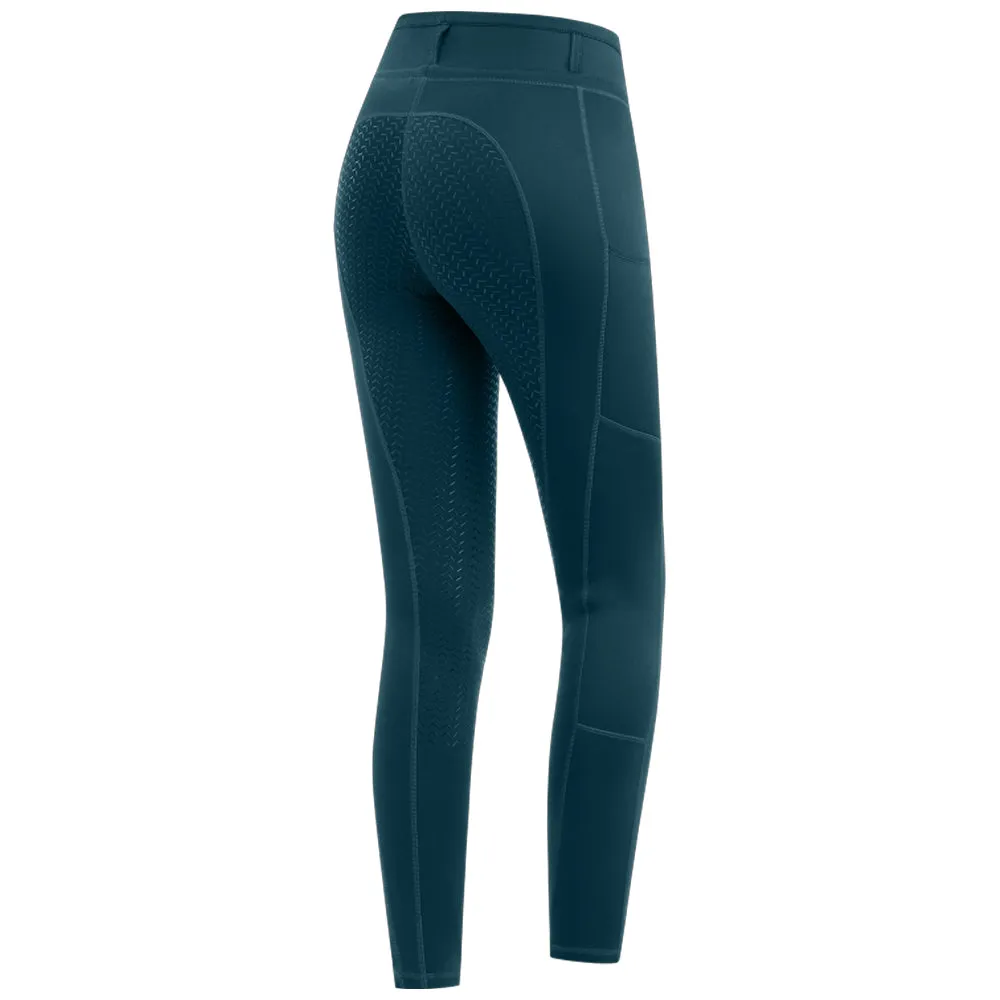 Beikircher Grünland Ella leggings termici equitazione grip nero