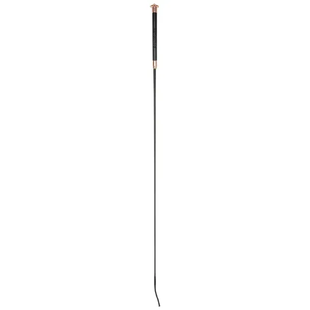 Noblesse frustino dressage 120cm nero oro rosa impugnatura