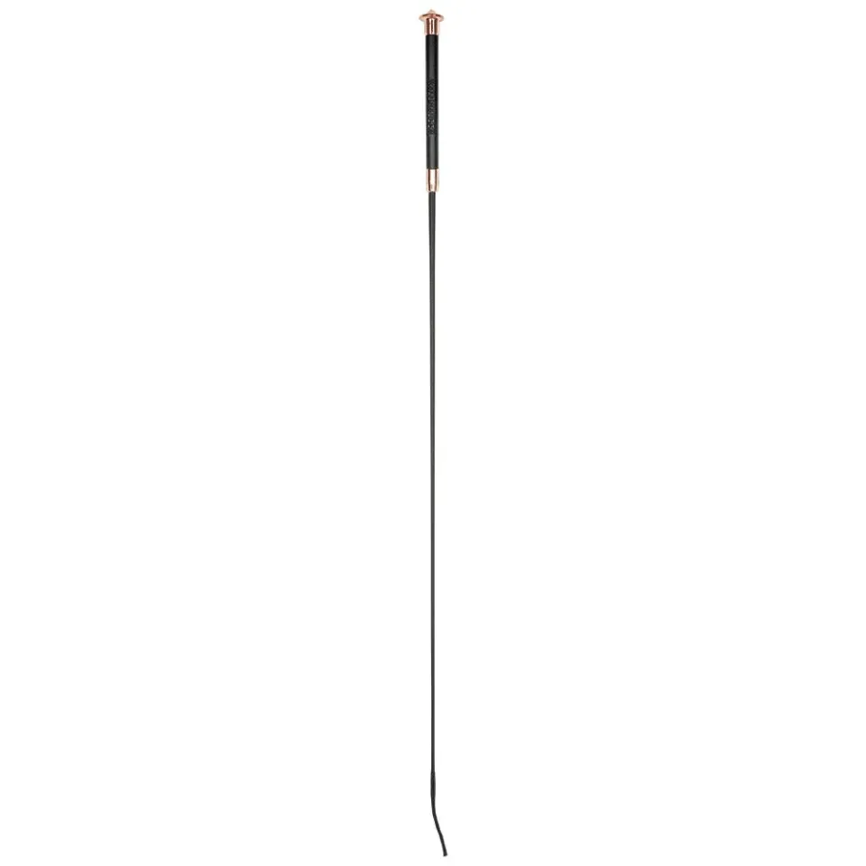 Noblesse frustino dressage 120cm nero oro rosa impugnatura