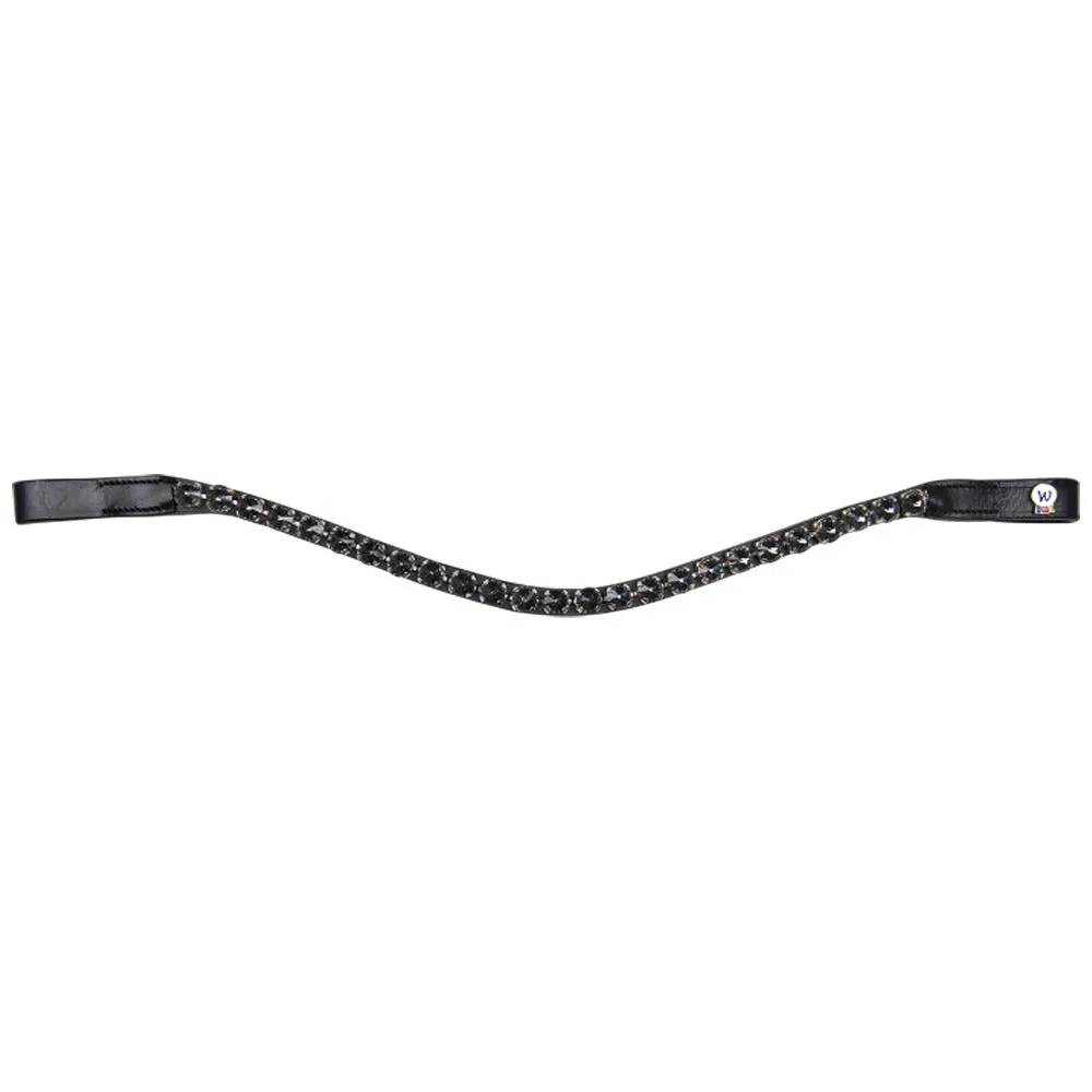 X-Line Boost frontino cavallo nero Full cristalli