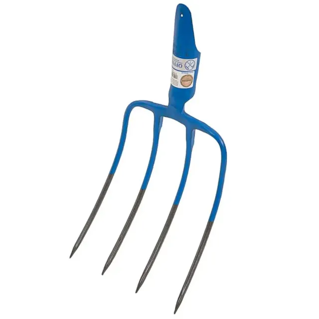 Beikircher Grünland Forca Letame Testa 4 denti forgiata 27x21cm