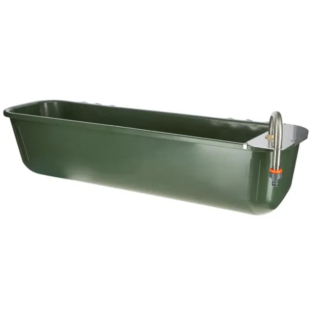 Abbeveratoio lungo plastica 42 L con galleggiante 100 cm