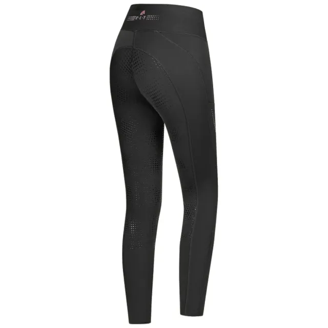 E.L.T. Milla Leggings Equitazione Donna Termici Neri Silicone