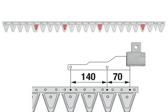 Beikircher Grünland MM ESM Lama Falciatrice 205 cm 30 Denti