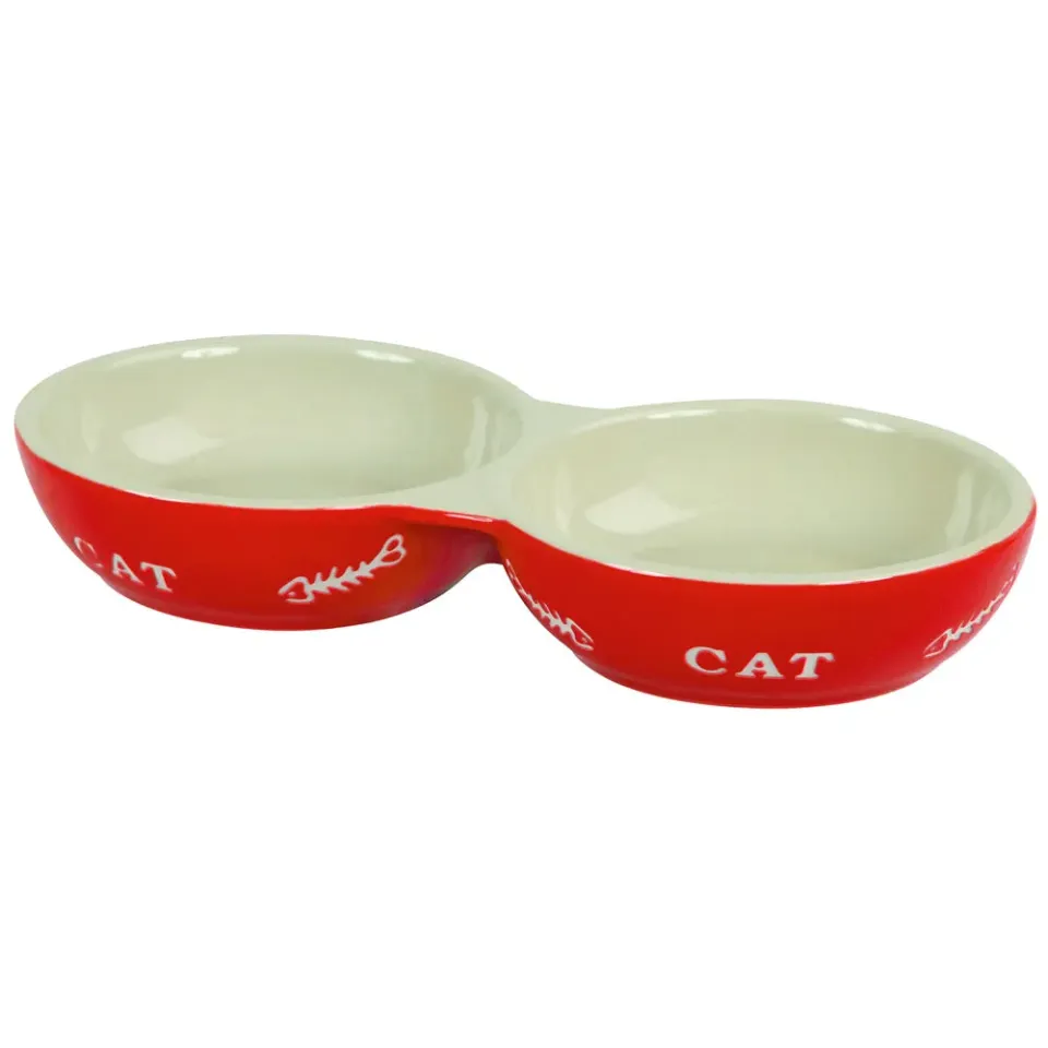 Beikircher Grünland ciotola doppia gatti ceramica 2x200ml