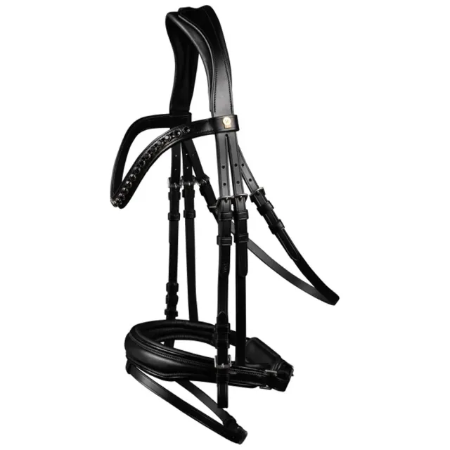 Waldhausen S-Line Blackshine testiera cavallo nera Full