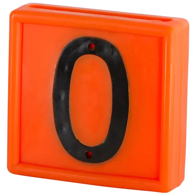 Beikircher Grünland numero identificativo bovini 44x46 mm arancione 1