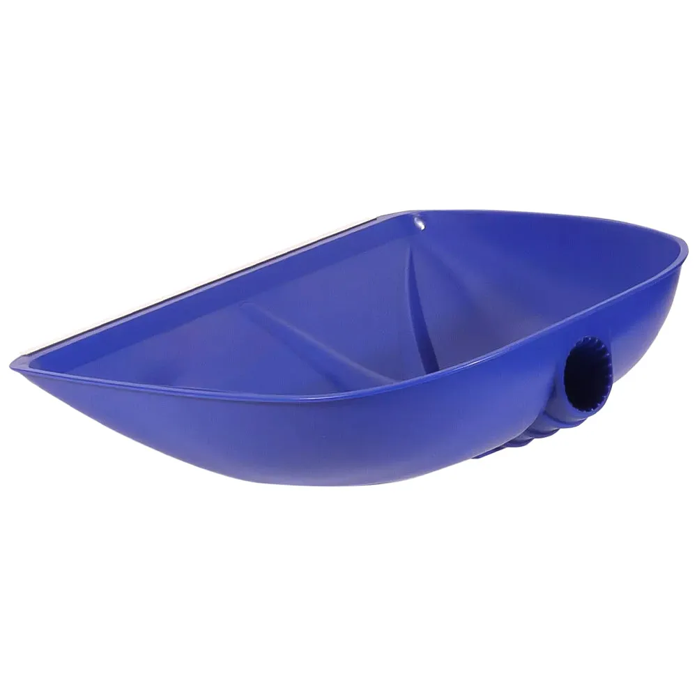 Pala plastica blu lama alluminio 395x420 mm mangime neve