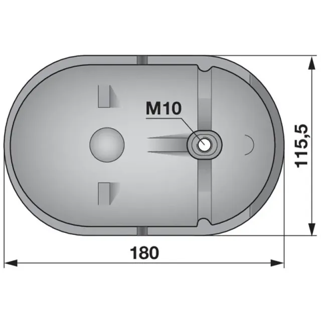 ESM 2382140 slitta trattore M10 con fissaggio