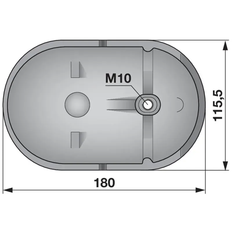 ESM 2382140 slitta trattore M10 con fissaggio