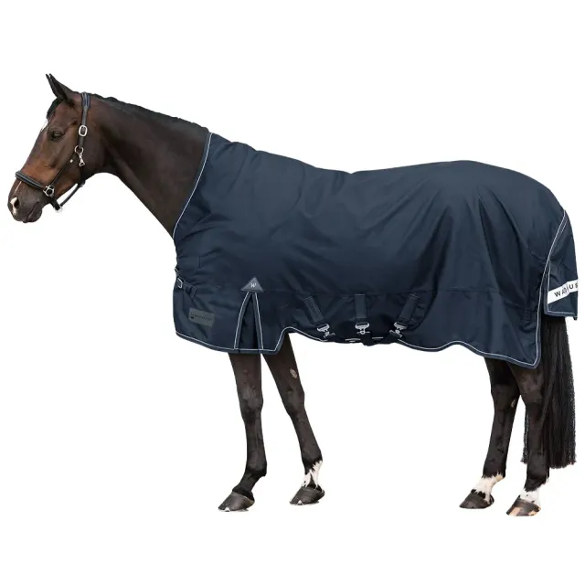 Scandic High Neck Coperta cavallo turnout 200 g blu nero invernale