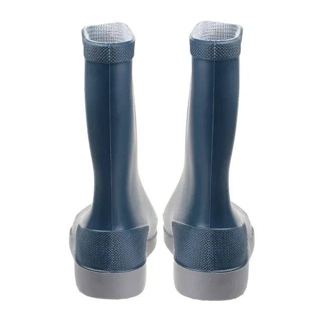 Dunlop Mini stivali bambini gomma blu/grigio comodi