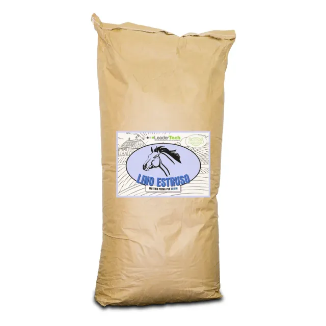 Leadertech Lino Estruso mangime cavalli 20 kg omega 3