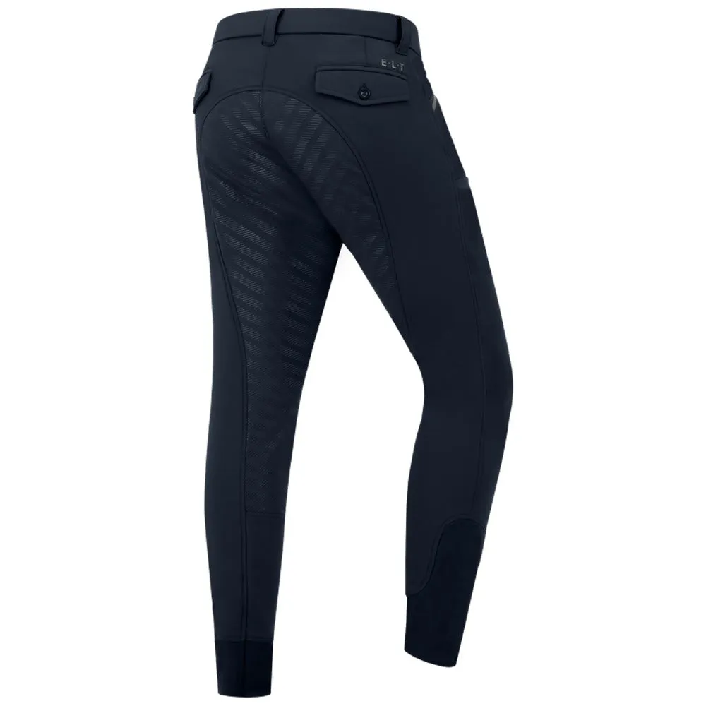 E.L.T. Marc pantaloni equitazione uomo neri silicone