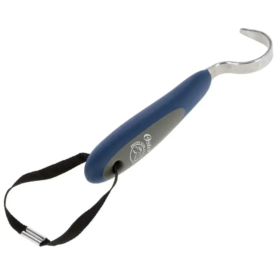 Oster nettapiedi acciaio manico gomma blu robusto