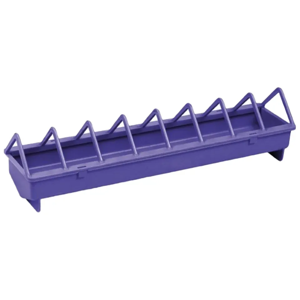 Mangiatoia pulcini plastica 50 cm viola passo largo