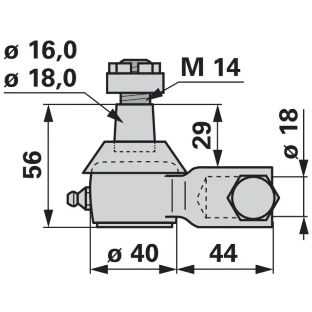 ESM 2890090 snodo lama superiore barra falciante