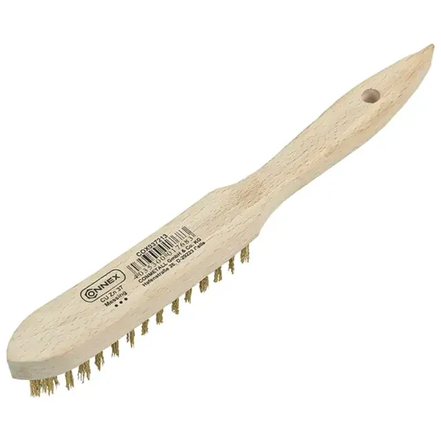 Beikircher Grünland Spazzola Ottone 3 File Manico Legno
