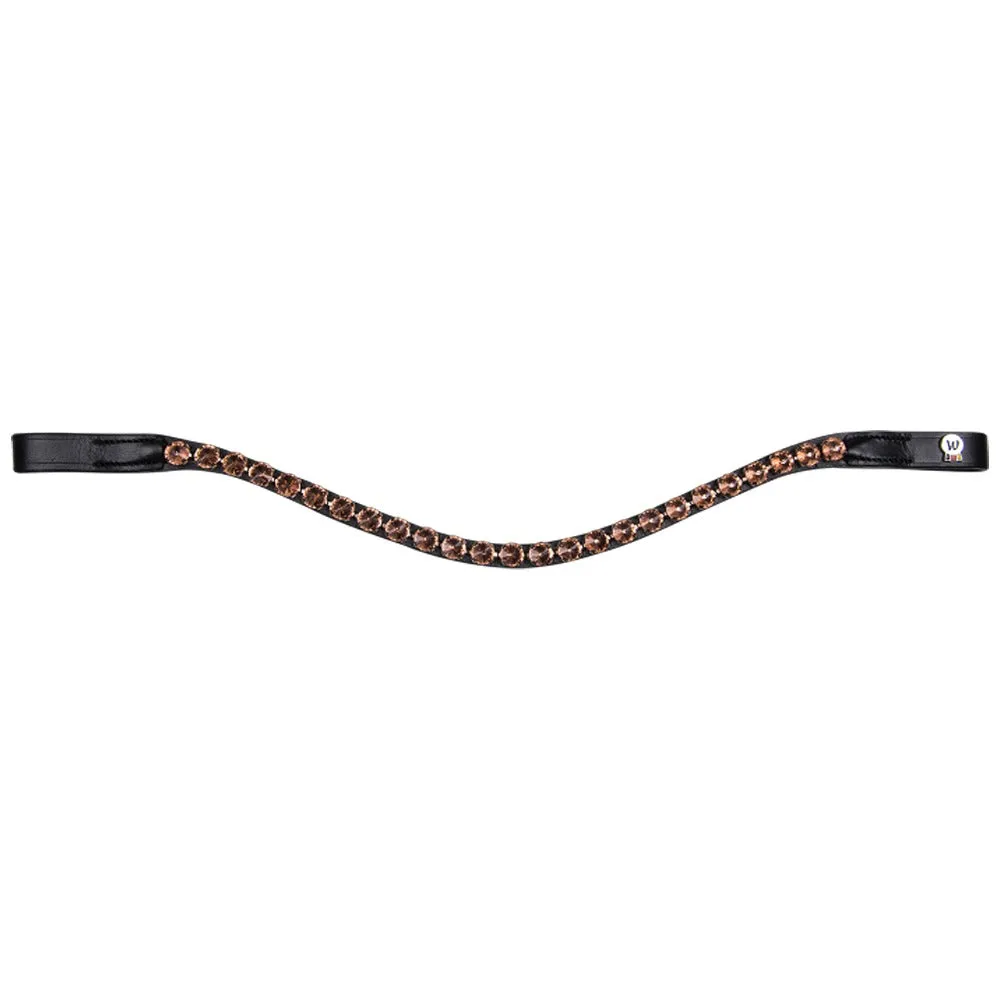 X-Line Boost frontino cavallo nero Full cristalli