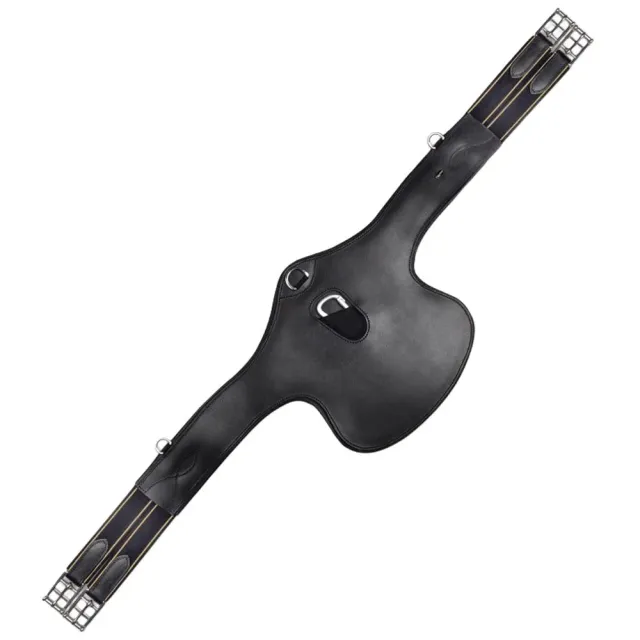 Beikircher Grünland sottopancia cuoio nero 130 cm paratacco