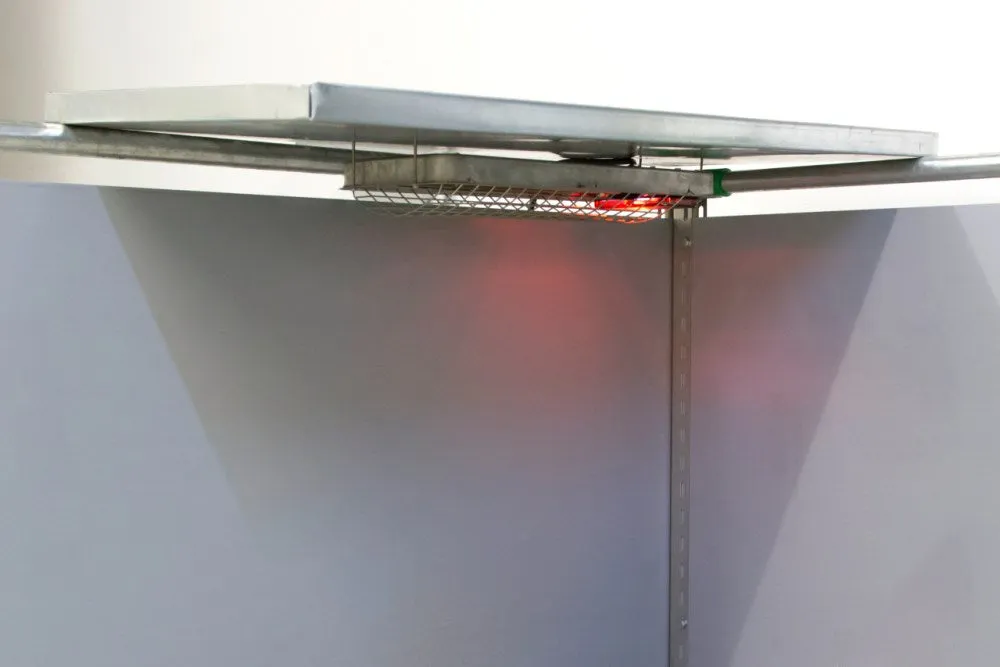 SunnyBoy lampada riscaldante irraggiamento 150W inox suinetti